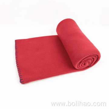 Bolihao blanket cheap comfort solid color polar fleece blanket for winter